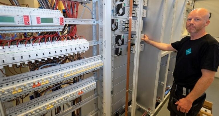 Detail from electrical panel