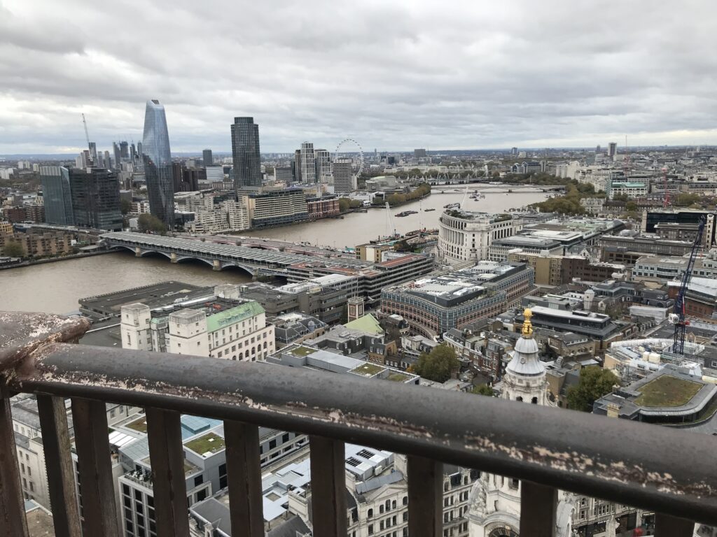 View of London from St Pauls cathedral