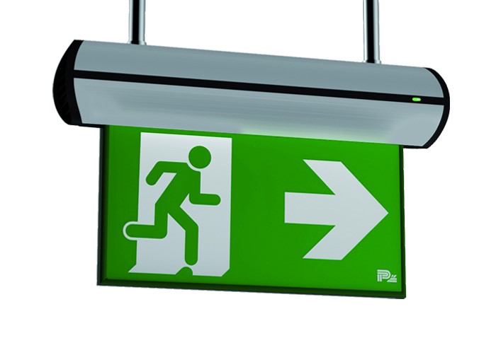 Image of emergency lighting sign from the company P4